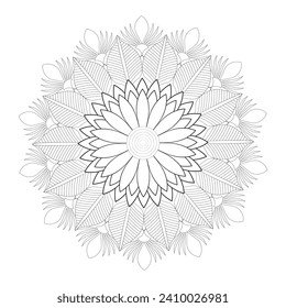 Vector Mandala Coloring Pages and Books