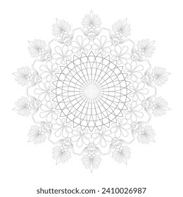 Vector Mandala - Farbseiten und Bücher