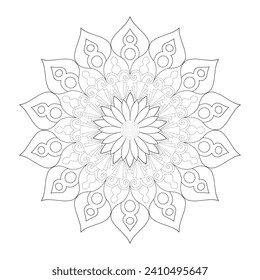 Vector Mandala Coloring Pages and Books