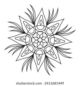 Vector Mandala Coloring Pages and Books