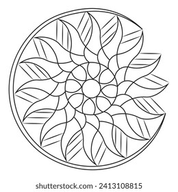 Vector Mandala Coloring Pages and Books