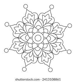 Vector Mandala Coloring Pages and Books