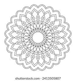 Vector Mandala Coloring Pages and Books