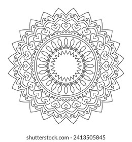 Vector Mandala - Farbseiten und Bücher