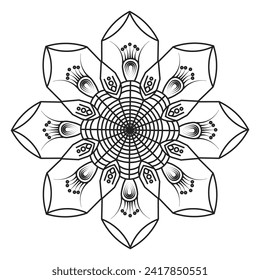 Vector Mandala Coloring Pages and Books