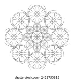 Vector Mandala Coloring Pages and Books