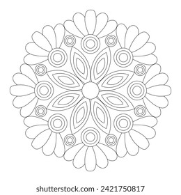 Vector Mandala Coloring Pages and Books
