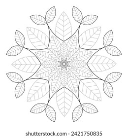 Vector Mandala - Farbseiten und Bücher