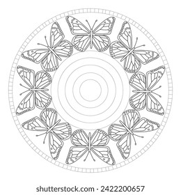 Vector Mandala Colores Páginas y Libros