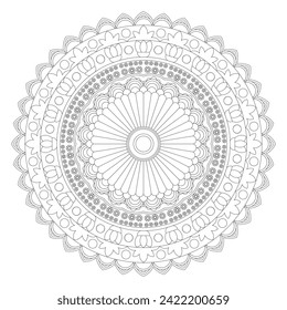 Vector Mandala - Farbseiten und Bücher