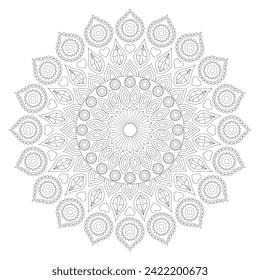 Vector Mandala Coloring Pages and Books