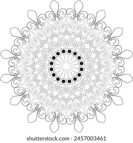 Vector Mandala Coloring Pages and Books