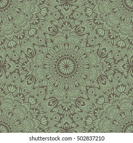Vector mandala decor for your design with abstract ornament. Vector tribal business card. Oriental design Layout. Islam, Arabic, Indian, ottoman motifs. Ornamental doodle background.