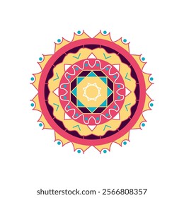 Vector mandala design. Colorful mandala background. Decorative pattern mandala design. Mandala for Coloring Book