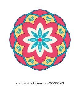 Vector mandala design. Colorful mandala background. Decorative pattern mandala design