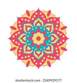 Vector mandala design. Colorful mandala background. Decorative pattern mandala design