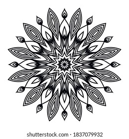 Vector mandala design element for illustrations, advertising banner, projects etc.
