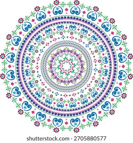 Diseño de mandala de Vector con intrincados perfectos para Fondo de pantalla, textiles y fondos