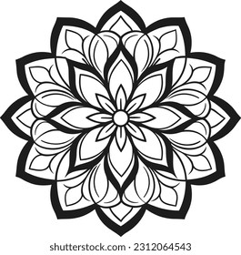 Diseño de mandala vectorial, ilustración mandala, colorido páginas vectorial