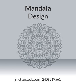Vektor Mandala Design für Einladungskarte