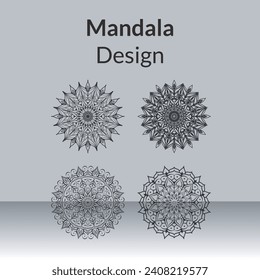 vector Mandala design for invitation card