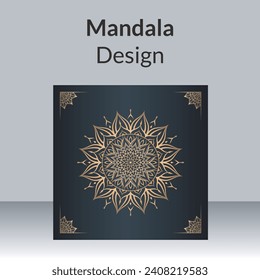 vector Mandala design for invitation card