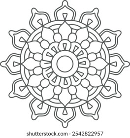 Vector Mandala Design for Print and Digital Use