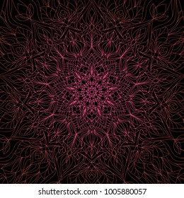 Vector mandala design. Vintage decorative elements. Oriental pattern.