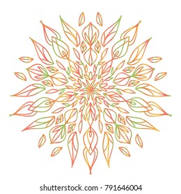 Vector mandala design. Vintage decorative elements. Oriental pattern. 