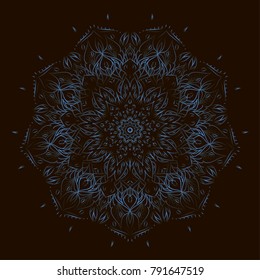 Vector mandala design. Vintage decorative elements. Oriental pattern. 