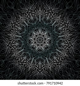 Vector mandala design. Vintage decorative elements. Oriental pattern. Emotional art.