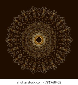 Vector mandala design. Vintage decorative elements. Oriental pattern.