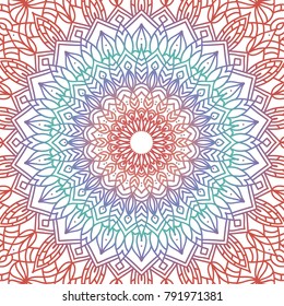 Vector mandala design. Vintage decorative elements. Oriental pattern.