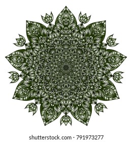 Vector mandala design. Vintage decorative elements. Oriental pattern.
