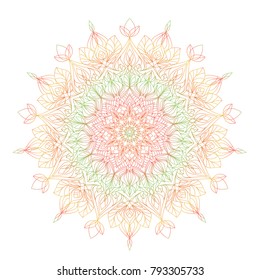 Vector mandala design. Vintage decorative elements. Oriental pattern.