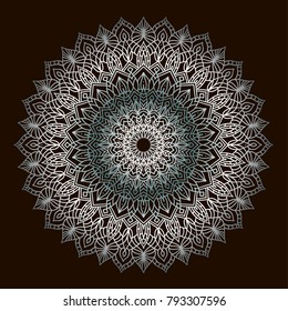 Vector mandala design. Vintage decorative elements. Oriental pattern.