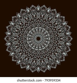 Vector mandala design. Vintage decorative elements. Oriental pattern.