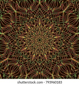 Vector mandala design. Vintage decorative elements. Oriental pattern.