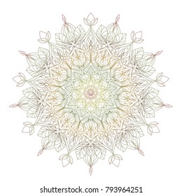 Vector mandala design. Vintage decorative elements. Oriental pattern.
