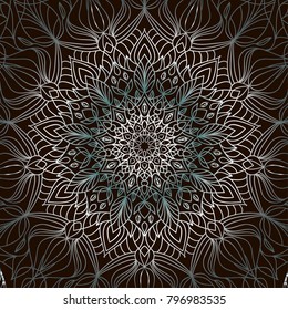 Vector mandala design. Vintage decorative elements. Oriental pattern.