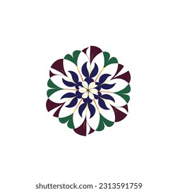 vector mandala elegant kaleidoscope ornament