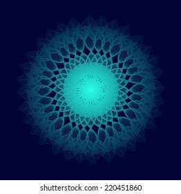Vector mandala, element for design