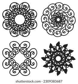 Vector mandala in ethnic style