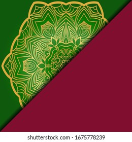 Fondo floral vectorial mandala para la tarjeta de invitación de bienvenida, elemento de diseño. Colocar texto. 
