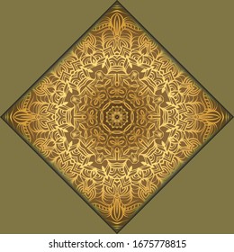 Fondo floral vectorial mandala para la tarjeta de invitación de bienvenida, elemento de diseño. Colocar texto. 