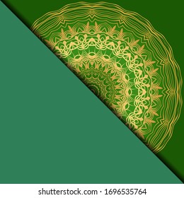 Fondo floral vectorial mandala para la tarjeta de invitación de bienvenida, elemento de diseño. Colocar texto. 