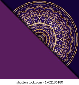 Fondo floral vectorial mandala para la tarjeta de invitación de bienvenida, elemento de diseño. Colocar texto. 