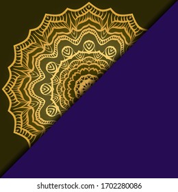 Fondo floral vectorial mandala para la tarjeta de invitación de bienvenida, elemento de diseño. Colocar texto. 