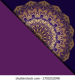 Fondo floral vectorial mandala para la tarjeta de invitación de bienvenida, elemento de diseño. Colocar texto. 