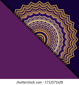 Fondo floral vectorial mandala para la tarjeta de invitación de bienvenida, elemento de diseño. Colocar texto. 